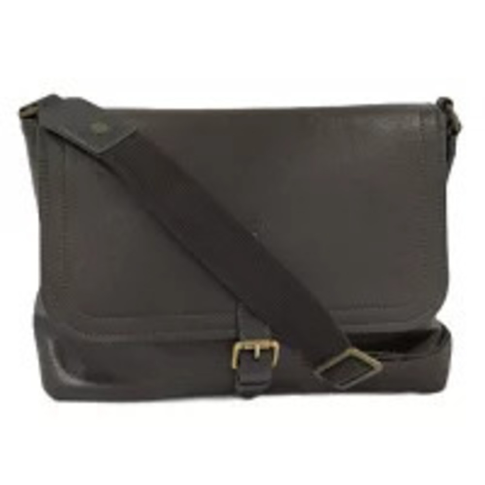 LOUIS VUITTON Utah Ohama Shoulder Bag Leather Dark Brown